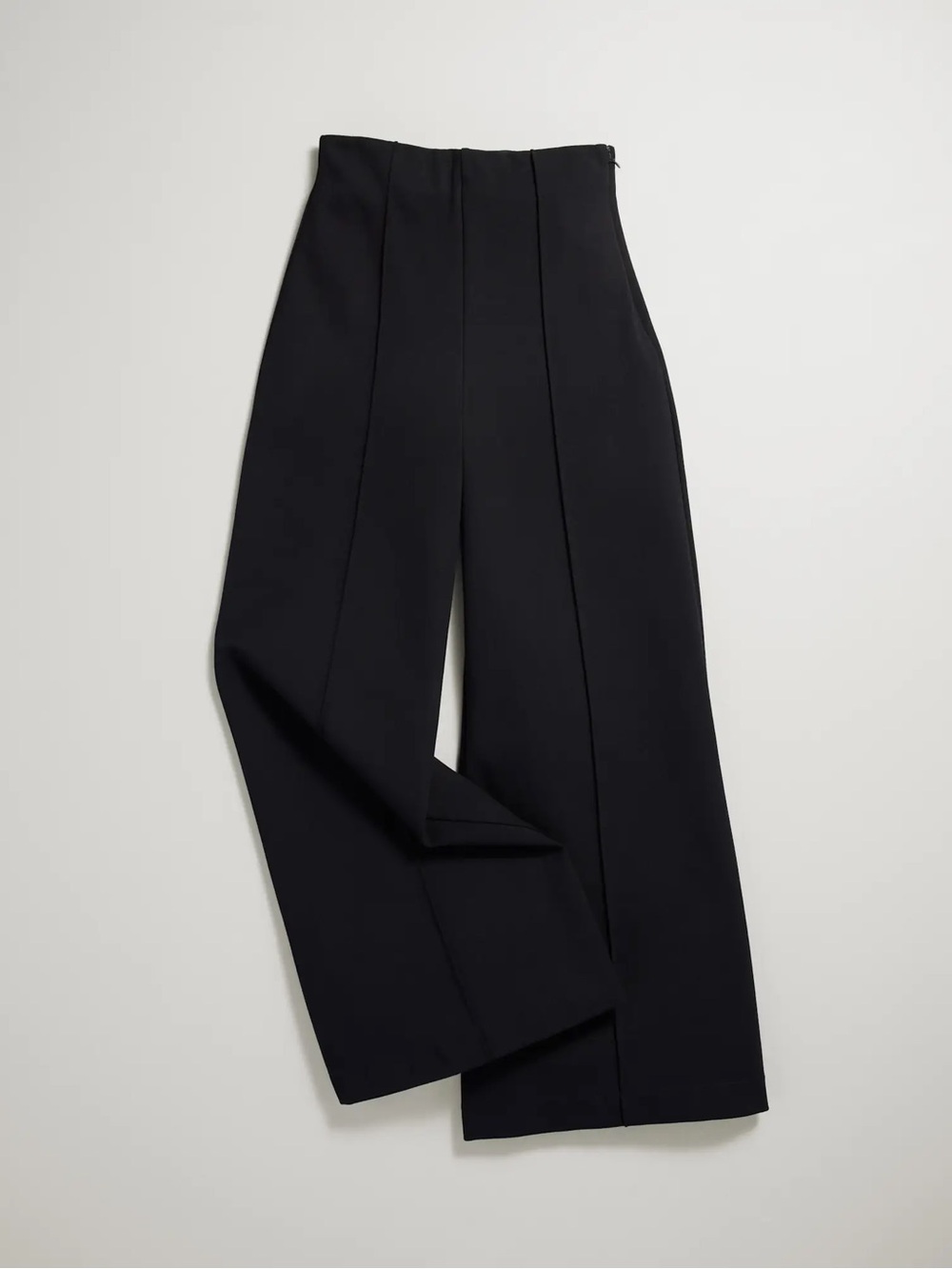 Quince Ultra-Stretch Ponte Flare Leg Pants-Black-XL-Inseam 32 waist 37